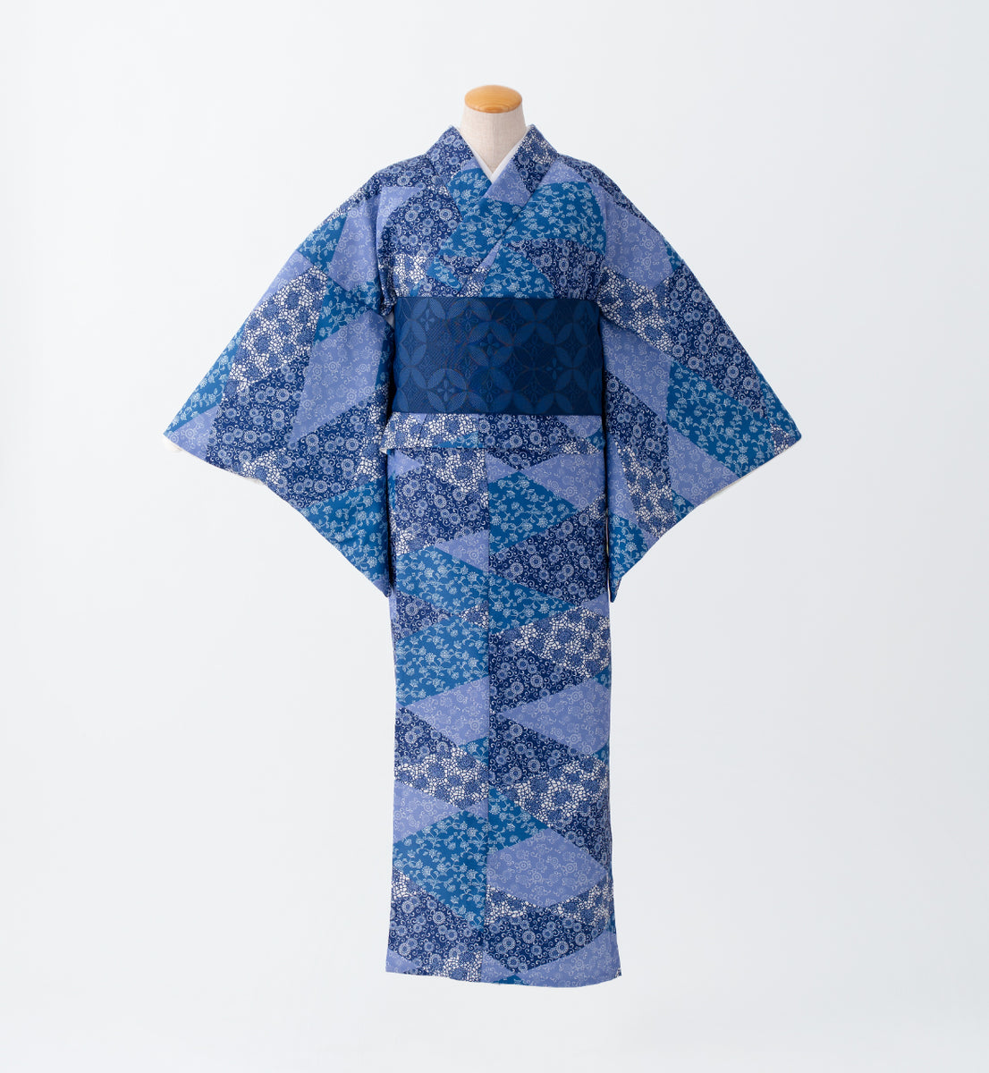 着物　小紋　ブルー系　身長150㎝位 着物 小紋 ブルー系 身長150㎝位