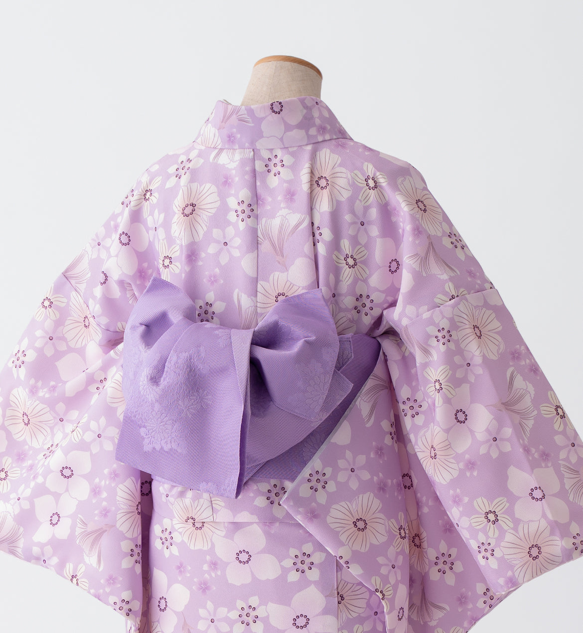 【Mu】アンティークフラワー着物 アンティークフラワー（ライトパープル／F size） – KYOTO CHITARU